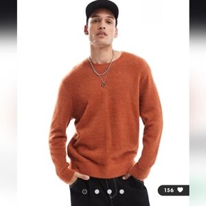 Vans Elmsford solid crew sweater in burnt orange Size M NWOT